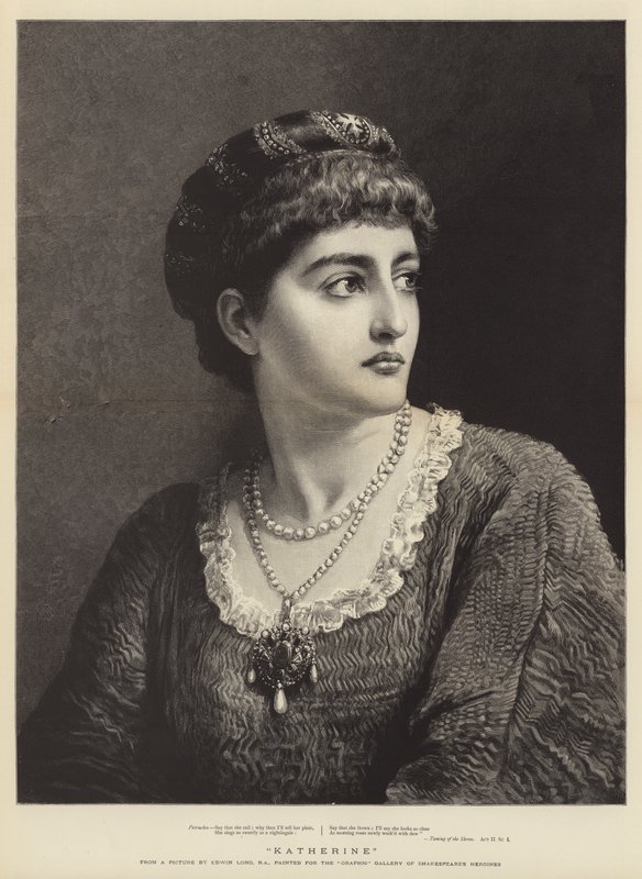 Katherine fra Shakespeares Taming Of the Shrew av Edwin Longsden Long
