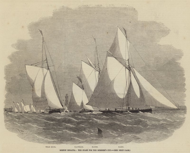 Boston Regatta, starten for medlemscupen av Edwin Weedon