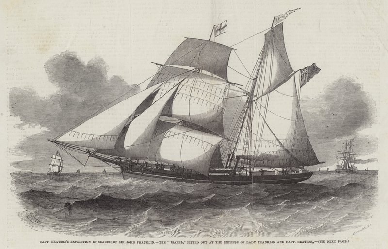 Kaptein Beatsons ekspedisjon på jakt etter Sir John Franklin, Isabel, utstyrt på bekostning av Lady Franklin og kaptein Beatson av Edwin Weedon