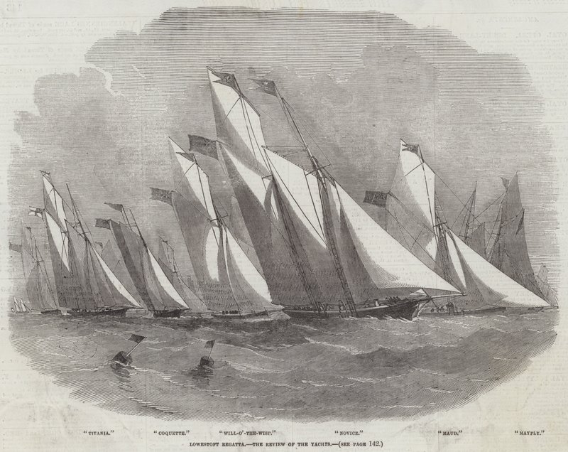 Lowestoft Regatta, gjennomgangen av yachter av Edwin Weedon