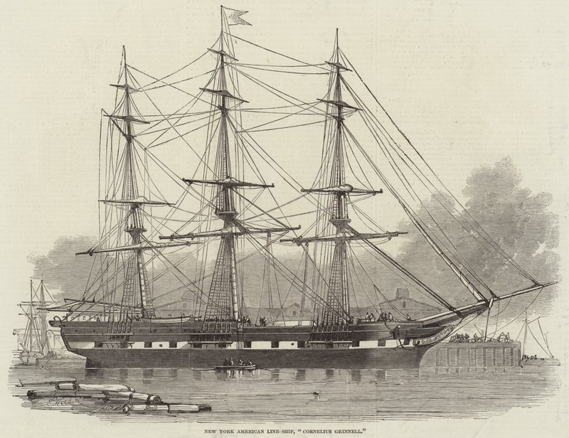 New York American Line-Ship, Cornelius Grinnell av Edwin Weedon