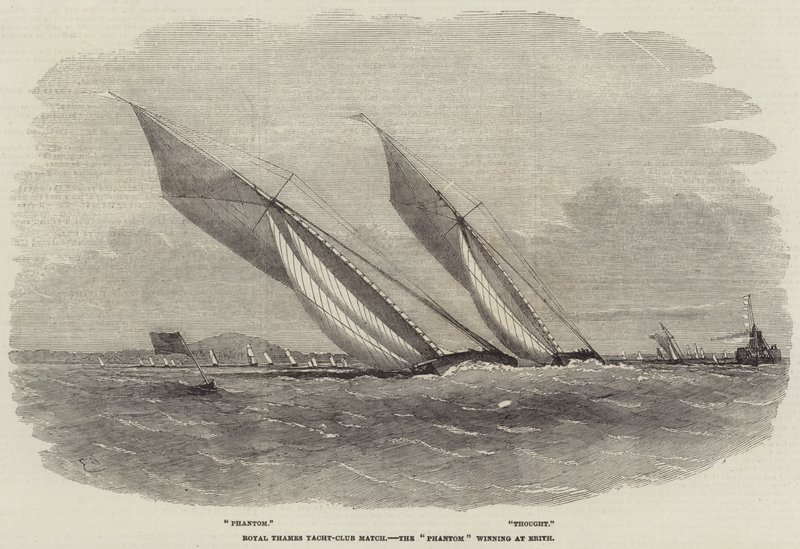 Royal Thames Yacht-Club Match, Fantomet som vinner på Erith av Edwin Weedon