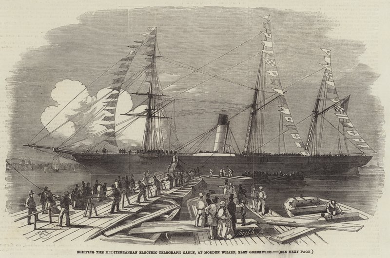Sender Mediterranean Electric Telegraph Cable, ved Morden Wharf, East Greenwich av Edwin Weedon
