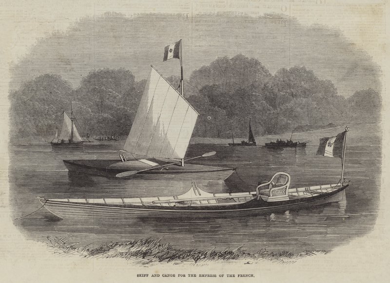 Skiff og kano for franskmennenes keiserinne av Edwin Weedon