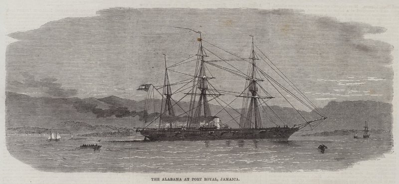 Alabama ved Port Royal, Jamaica av Edwin Weedon
