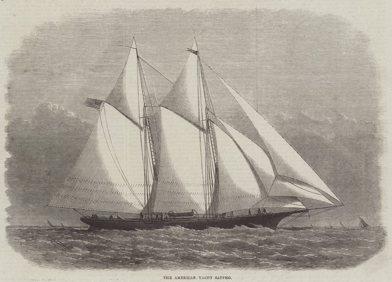 Den amerikanske Yacht Sappho av Edwin Weedon