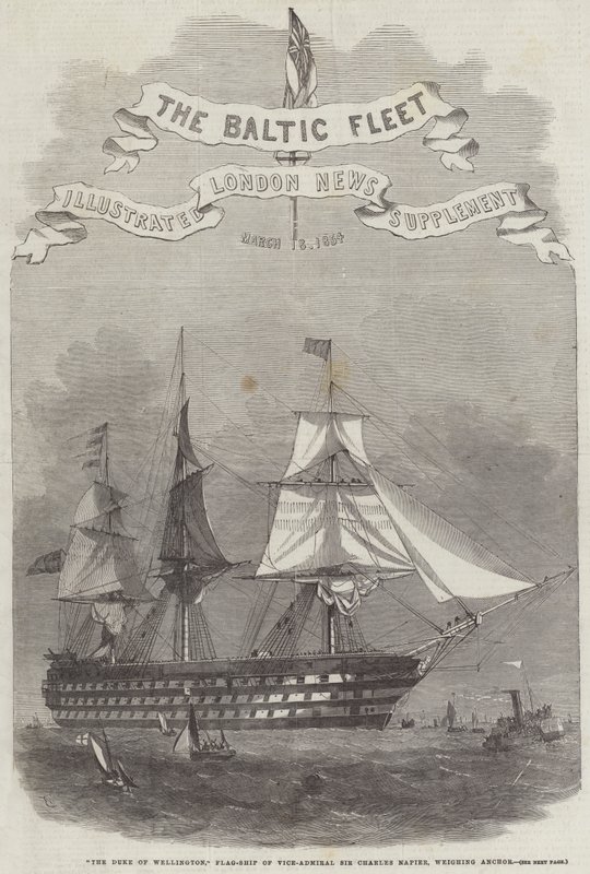 Hertugen av Wellington, flaggskipet til viseadmiral Sir Charles Napier, veieanker av Edwin Weedon