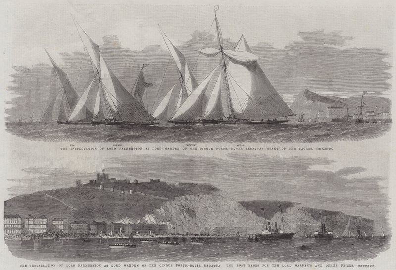 Installasjonen av Lord Palmerston som Lord Warden of the Cinque Ports av Edwin Weedon