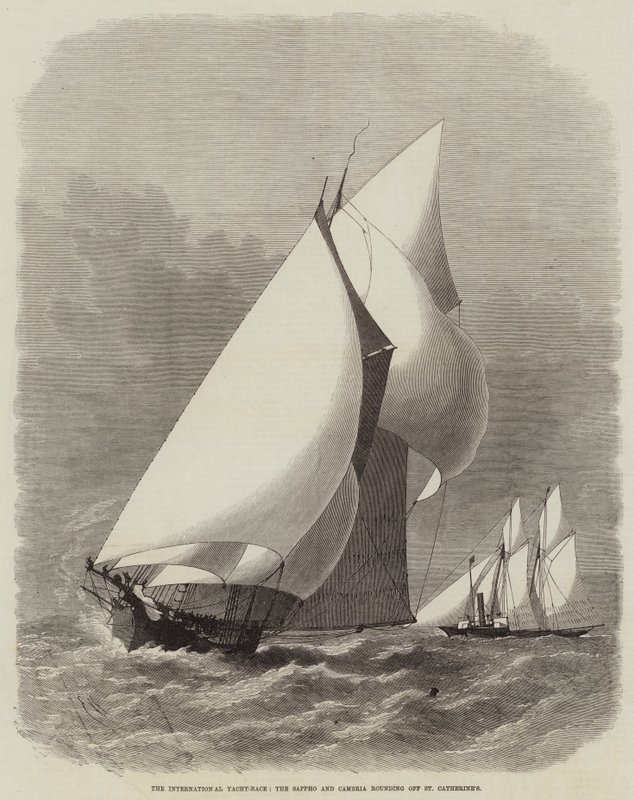 International Yacht-Race, Sappho og Cambria avrunder St Catherine