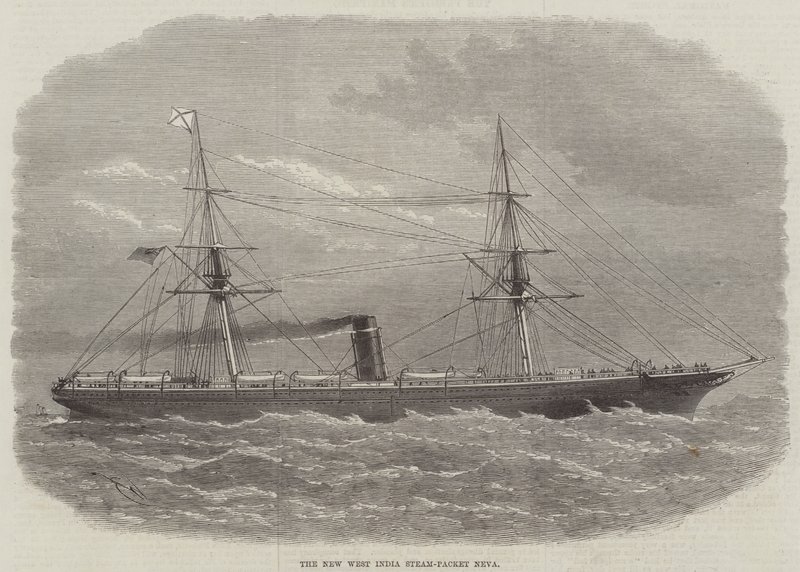 The New West India Steam-Packet Neva av Edwin Weedon