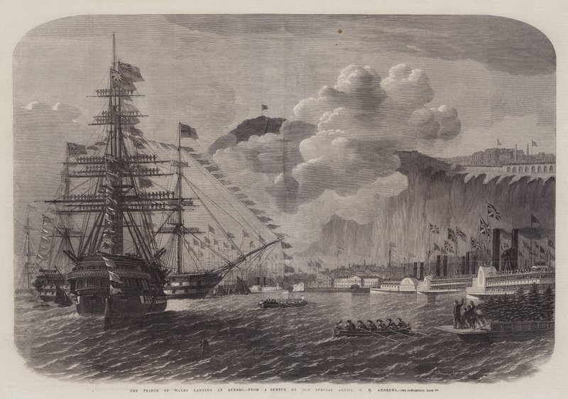 Prinsen av Wales lander i Quebec av Edwin Weedon