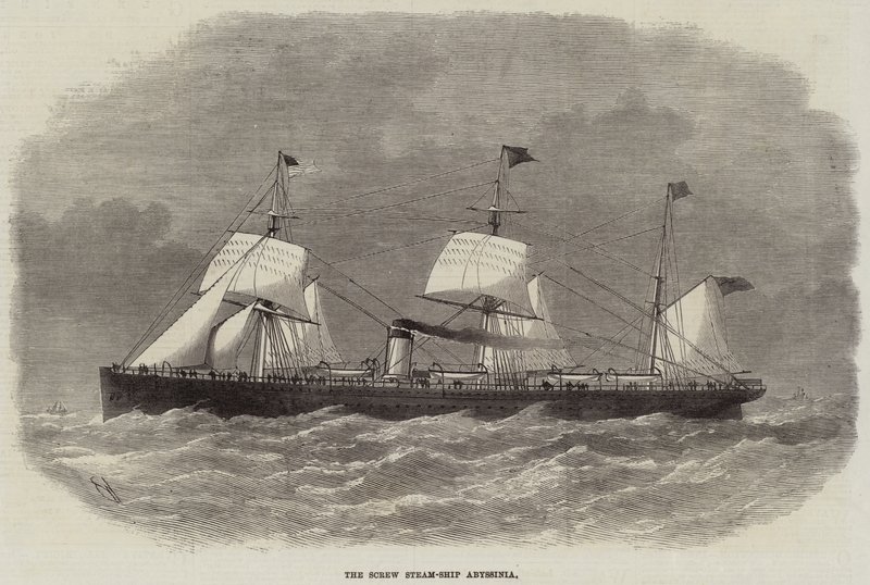 The Screw Steam-Ship Abyssinia av Edwin Weedon