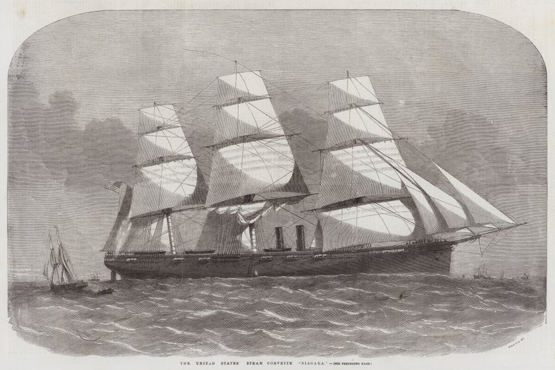 USAs Steam Corvette Niagara av Edwin Weedon
