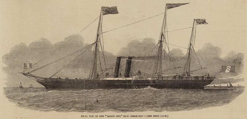 Prøvetur av Baron Osy, Iron Steam-Ship av Edwin Weedon