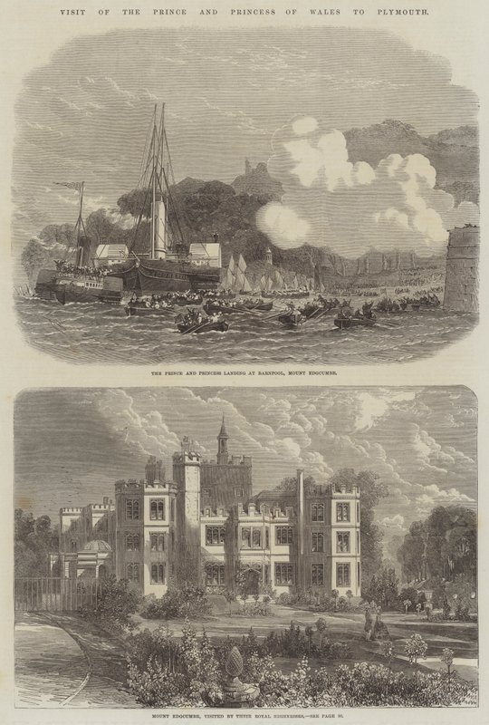 Besøk av prinsen og prinsessen av Wales til Plymouth av Edwin Weedon