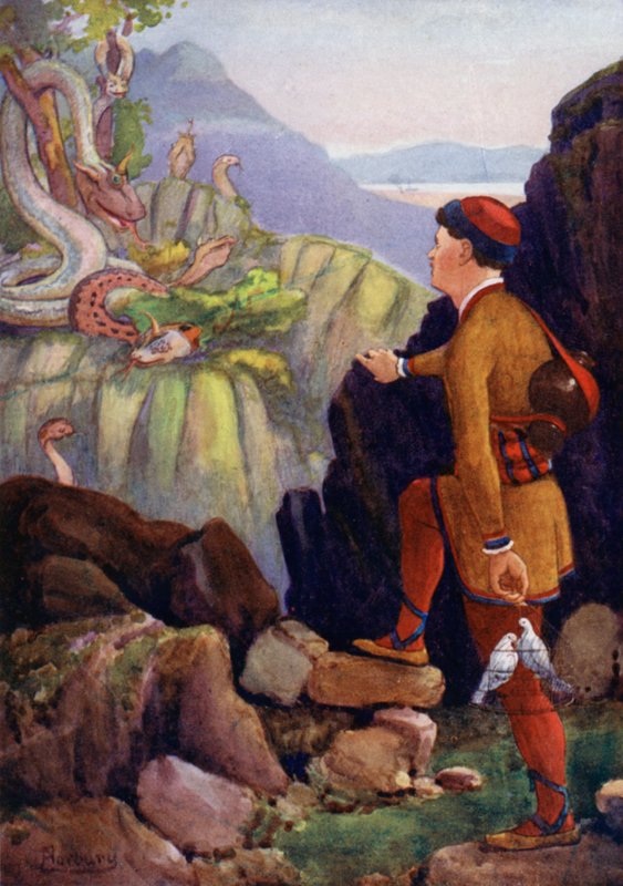 Han fant det grønne fjellet med de store slangene av Edwin Arthur Norbury