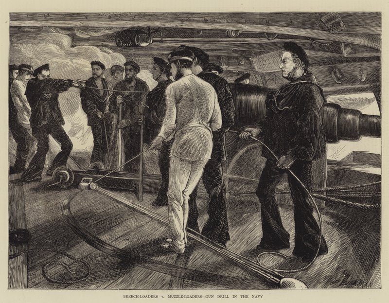 Breech-Loaders v Muzzle-Loaders, Gun Drill i marinen av Edwin Buckman