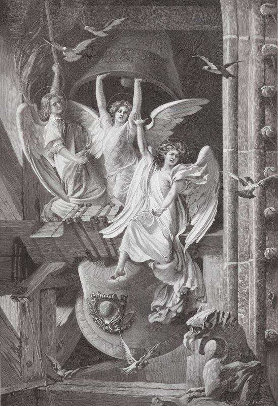 Juleklokkene (fargelitografi) av Edwin Howland Blashfield