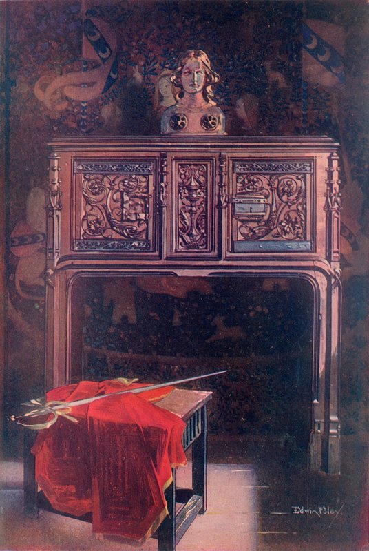 Utskåret eik Dressoir--Louis XII av Edwin John Foley