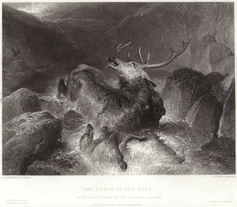 Hjortens død av Edwin Landseer