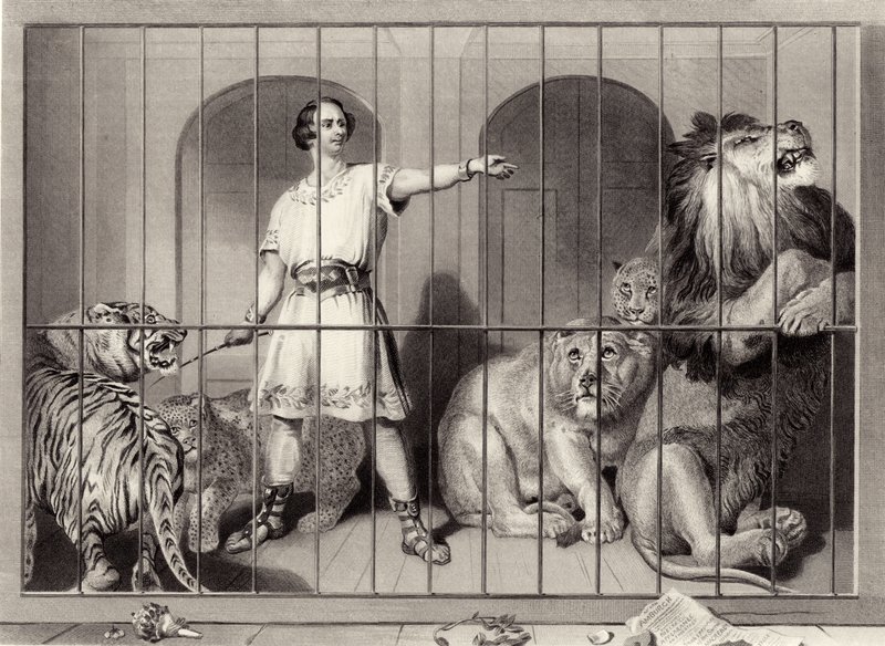 Van Amburgh og løvene av Edwin Landseer