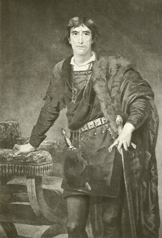 Mr Henry Irving som Hamlet (gravyr) av Edwin Longsden Long