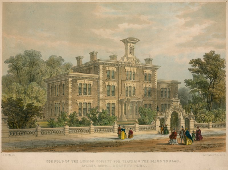 Skoler i London Society for Teaching the Blind to Read, Avenue Road, Regent