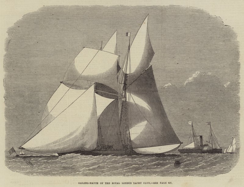 Seilkamp av Royal London Yacht Club av Edwin Weedon