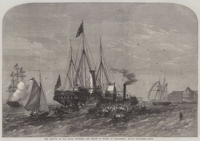 Ankomsten av Hans Kongelige Høyhet Prinsen av Wales til Alexandria, Egypt av Edwin Weedon
