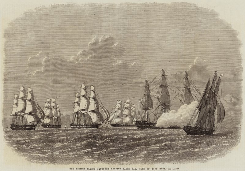 British Flying Squadron forlater False Bay, Kapp det gode håp av Edwin Weedon