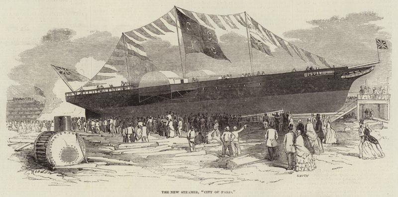 The New Steamer, byen Paris av Edwin Weedon