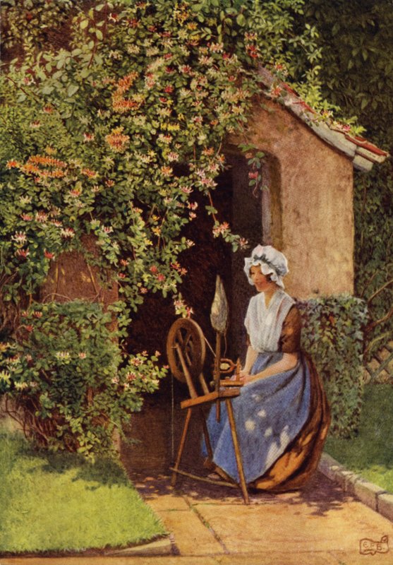 Og Lucy, ved rattet hennes, skal synge (farge litho) av Eleanor Fortescue Brickdale