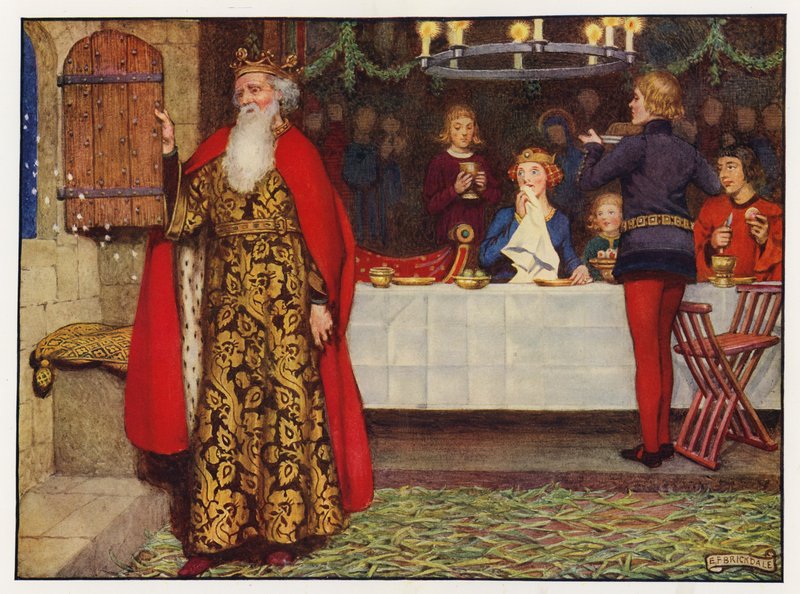 Carols: Good King Wenceslas (farge litho) av Eleanor Fortescue Brickdale