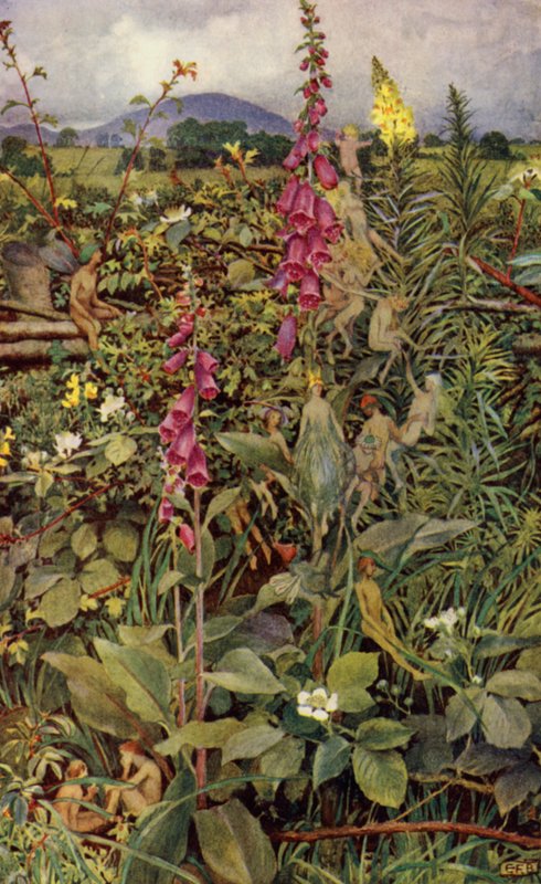 Guinevere (farge litho) av Eleanor Fortescue Brickdale