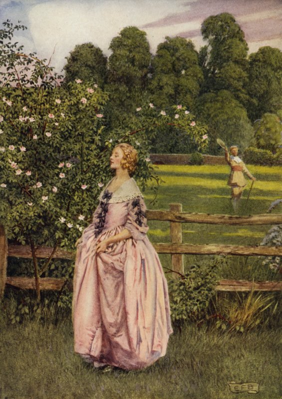 Hvis hun ikke er slik for meg, hva bryr jeg meg om hvor rettferdig hun er? (farge litho) av Eleanor Fortescue Brickdale