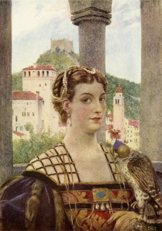 Kate the Queen (farge litho) av Eleanor Fortescue Brickdale