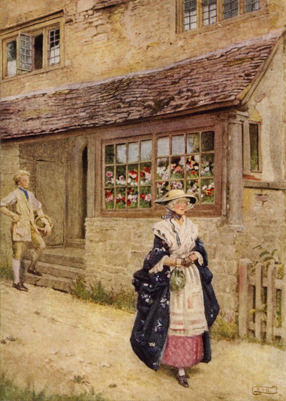 Så du Bonnie Lesley? (farge litho) av Eleanor Fortescue Brickdale