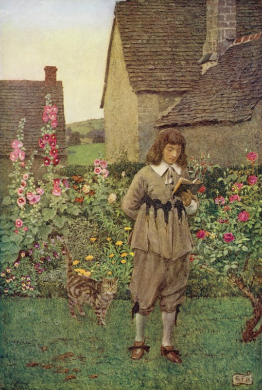 Stolthet og ambisjon her Bare i fjerntliggende metaforer dukker det opp; Her er ingenting annet enn vind som kan skade (farge litho) av Eleanor Fortescue Brickdale
