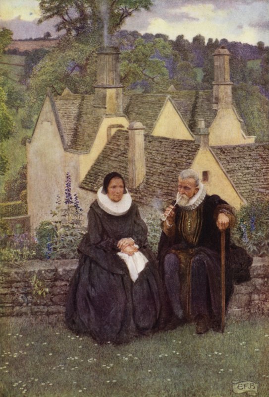 Så, rolige er vi når lidenskapene ikke er mer! (farge litho) av Eleanor Fortescue Brickdale