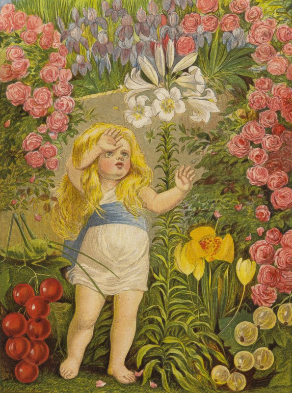 Liljen, himmelens blomst (farge litho) av Eleanor Fortescue Brickdale
