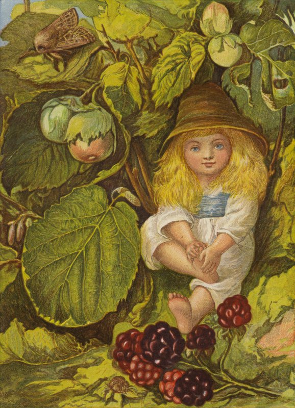 Nøttebuskbuen (farge litho) av Eleanor Fortescue Brickdale