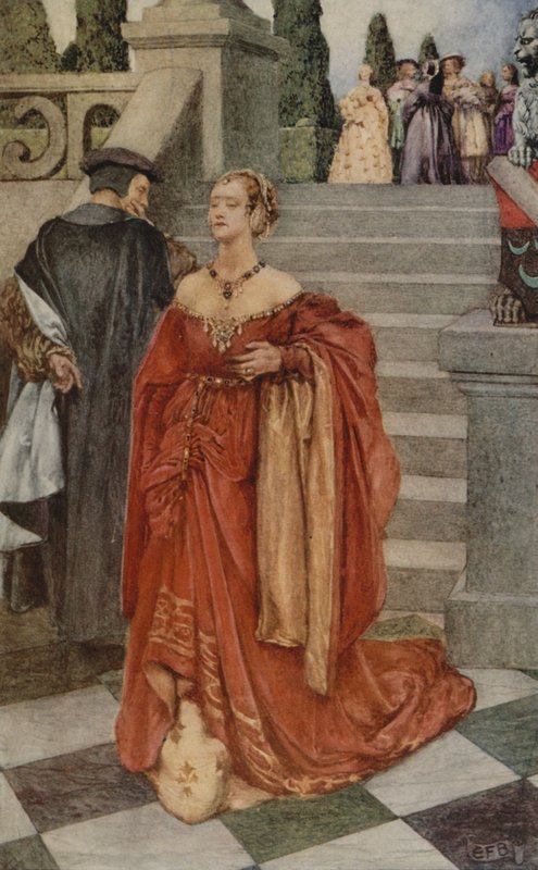 "Når hjertet får et slag" (farge litho) av Eleanor Fortescue Brickdale