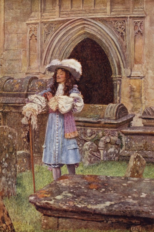 Hvorfor så store kostnader, å ha så kort en leiekontrakt, bruker du på ditt falmende herskapshus? (farge litho) av Eleanor Fortescue Brickdale