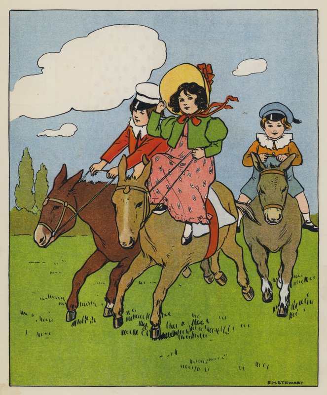 Lørdag, Jolly Time (farge litho) av Elise H. Stewart