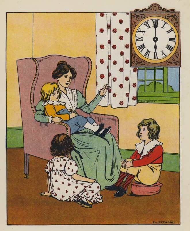 Historietid (farge litho) av Elise H. Stewart