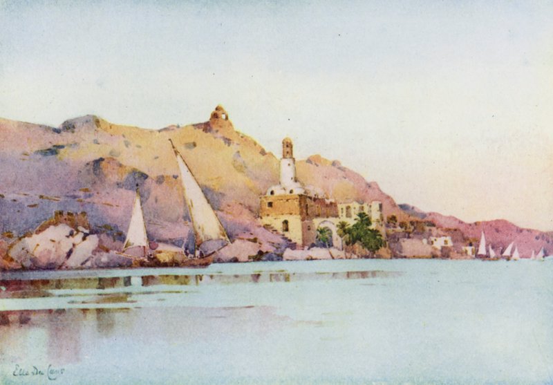 Bellal, Nubia (farge litho) av Ella Du Cane
