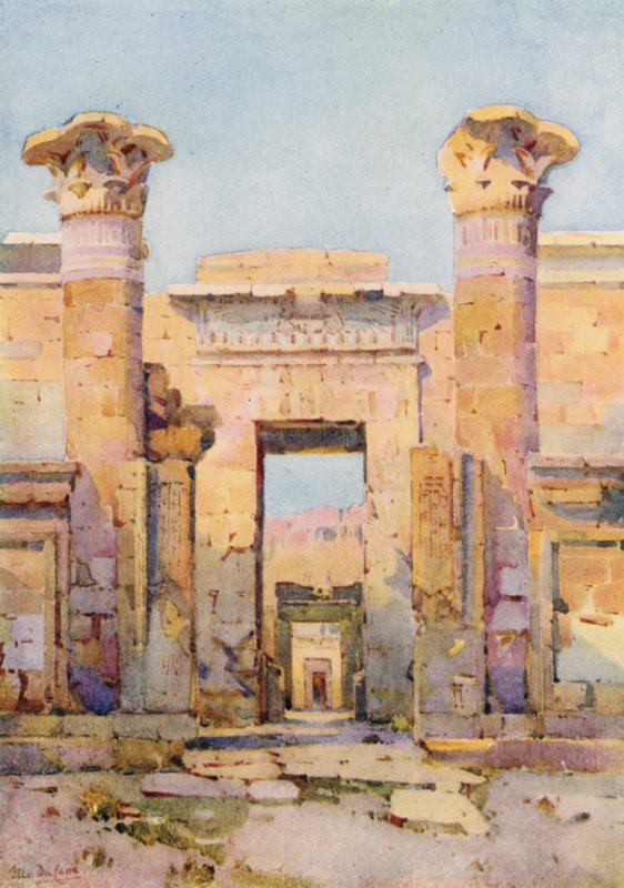 Medinet-Habu (Black Litho) av Ella Du Cane