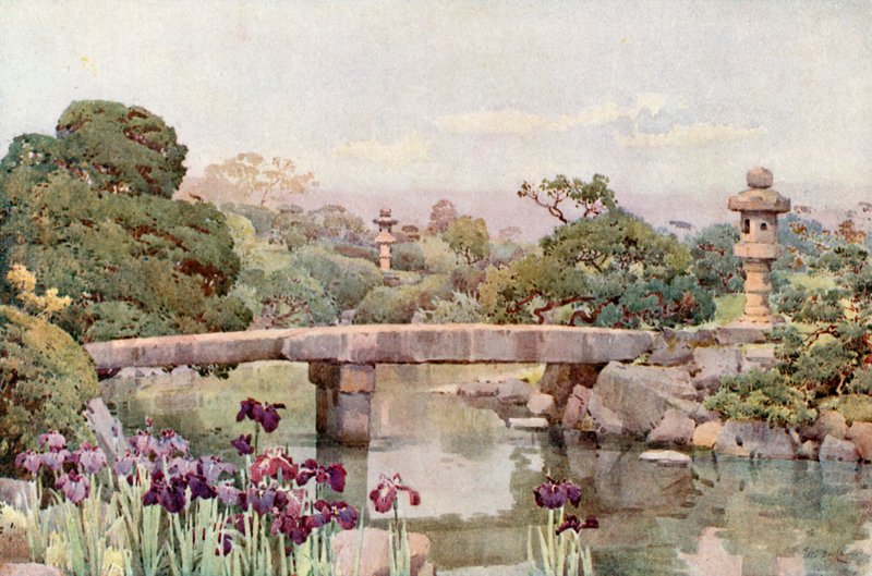 Satake Garden, Tokyo (Black Litho) av Ella Du Cane