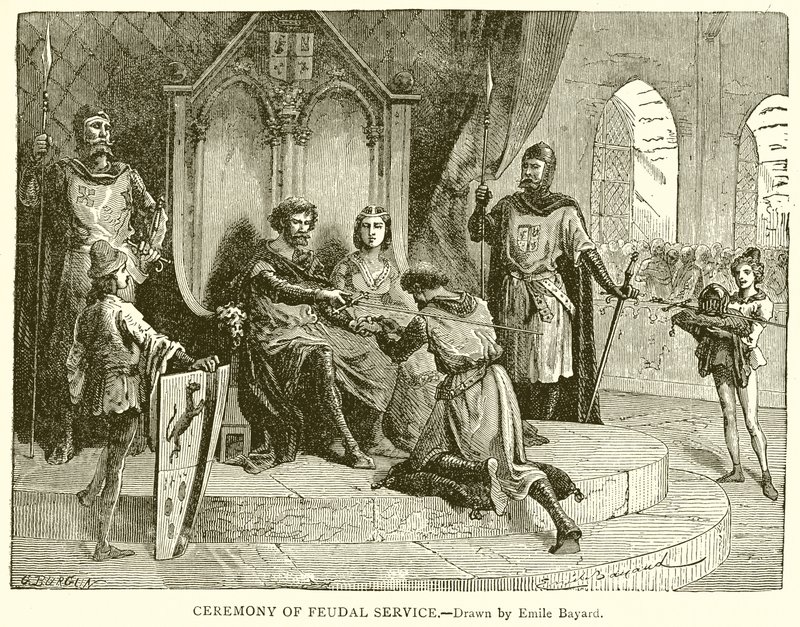 Seremoni for føydaltjeneste av Emile Antoine Bayard