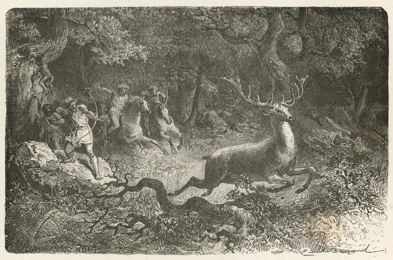 Jakt i bronsealderen av Emile Antoine Bayard